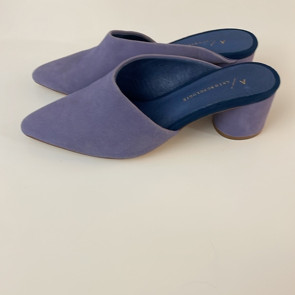 Anthropologie Suede Mules - Picture 5 of 7